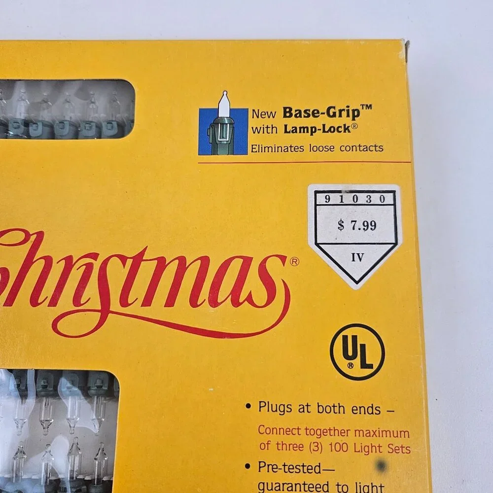 Kodak Color Of Christmas 100 Strings Light Extra Bright Indoor Outdoor Holiday